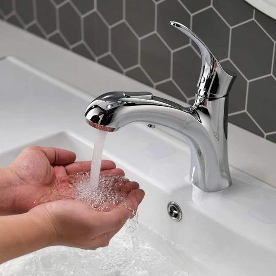 Rubinetto per Lavabo con Doccia Estraibile