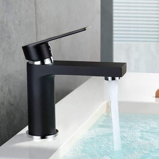 Homelody nero rubinetto lavabo in ottone