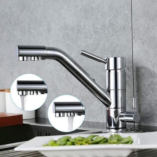 Miscelatore Lavello 3 in 1 Homelody Rubinetto a 3 Vie per Cucina con Filtro Acqua Potabile - Homelody-it