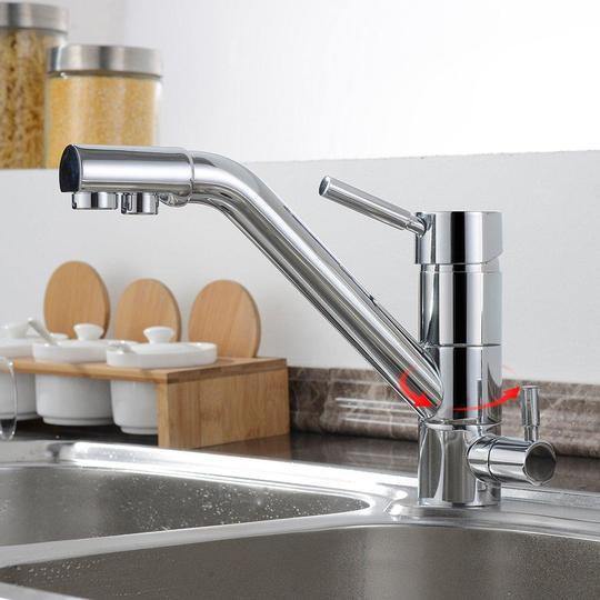 Miscelatore Lavello 3 in 1 Homelody Rubinetto a 3 Vie per Cucina con Filtro Acqua Potabile - Homelody-it