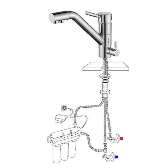 Miscelatore Lavello 3 in 1 Homelody Rubinetto a 3 Vie per Cucina con Filtro Acqua Potabile - Homelody-it