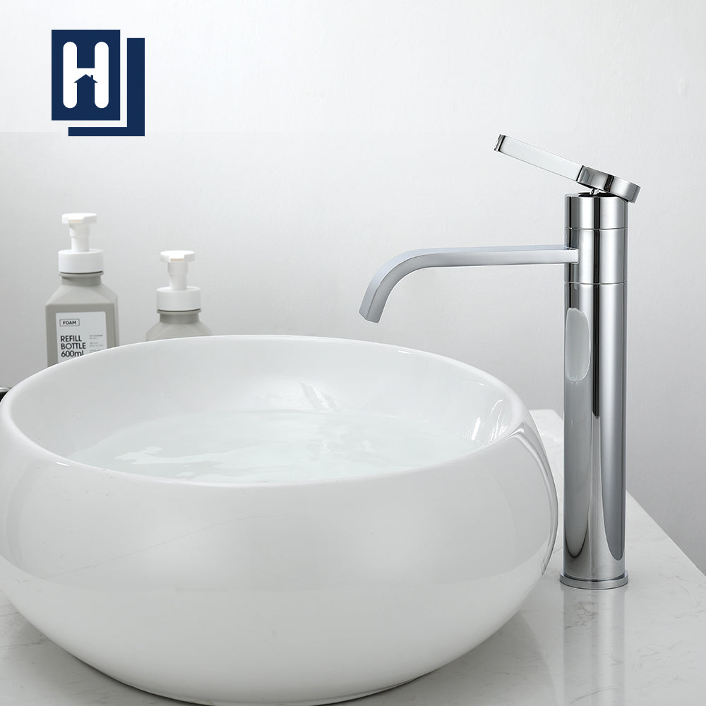 HOMELODY Rubinetto Alto Lavabo Bagno Cascata Miscelatore per Lavandino da Appoggio Bagno - Homelody-it