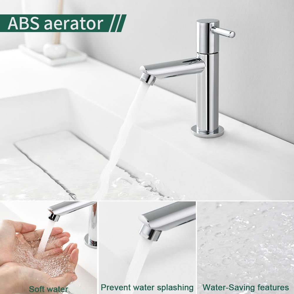 Aihom Rubinetti Bagno Elegante Miscelatore Lavabo solo Acqua fredda Aeratore Rimovibile - Homelody-it