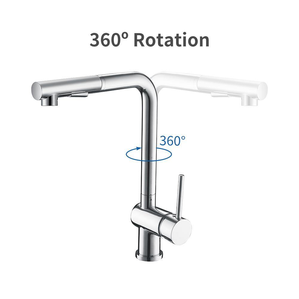 Homelody Moderno Estraibile Miscelatore Monocomando per Cucina con Doccia - Homelody-it