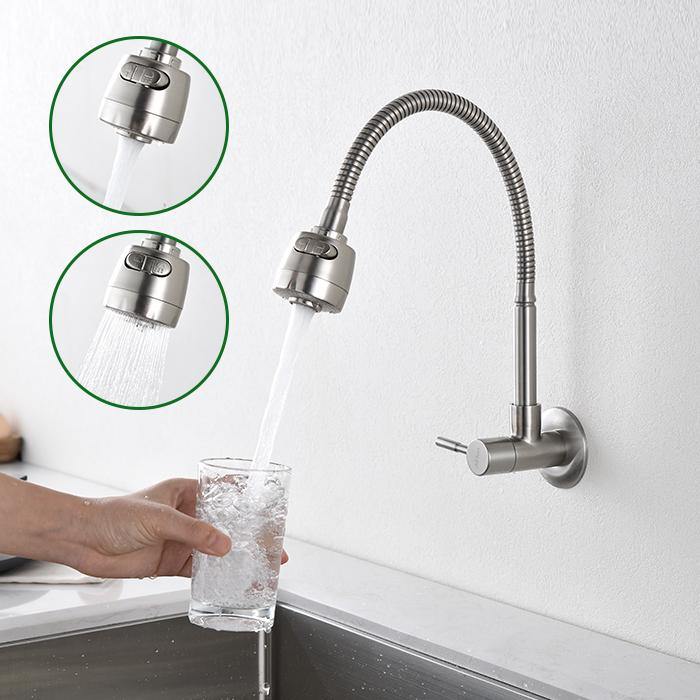 Rubinetto Lavabo a Muro Miscelatore per Cucina