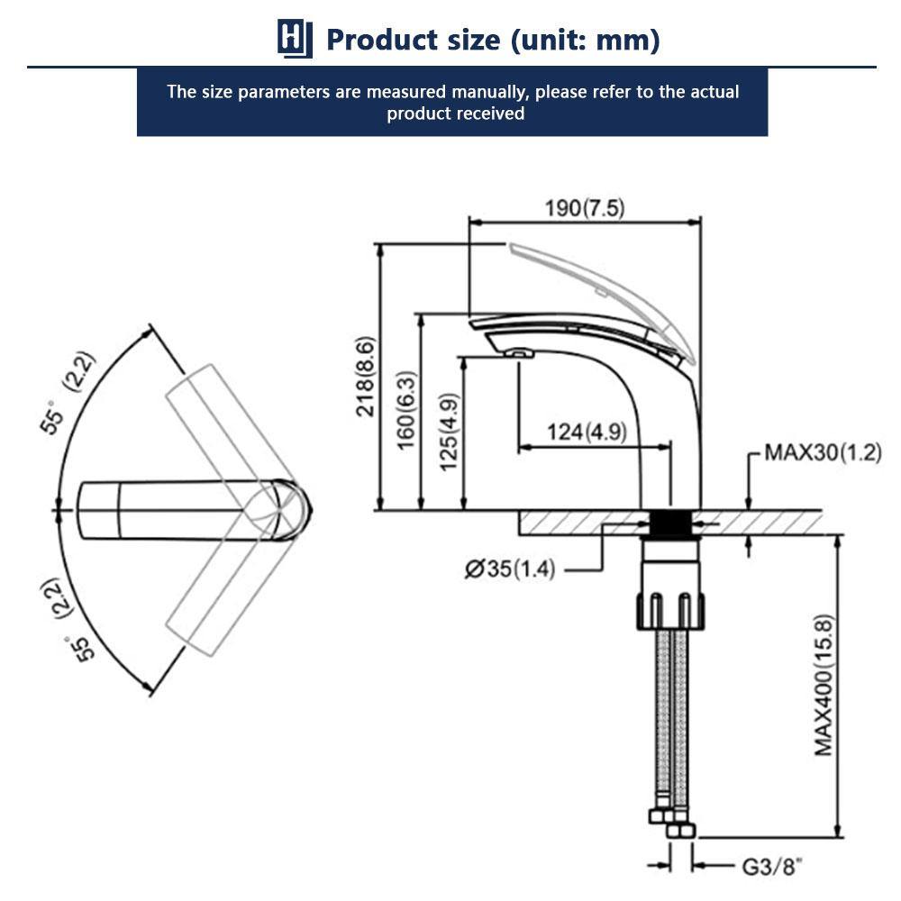 Lussuoso Rubinetto per Lavabo in Ottone Adatto per Servizi Igienici o Bagno - Homelody-it