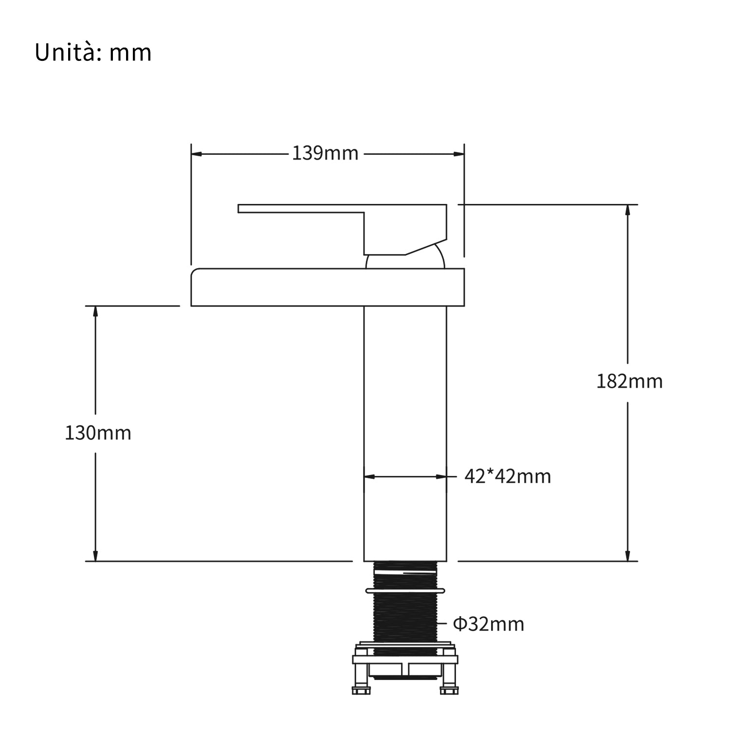 Homelody Rubinetto Bagno Lavabo Nero Ultra-Ampio Flusso Miscelatore Cascata da Lavandino