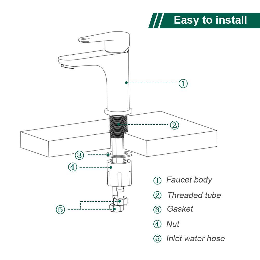 Aihom Rubinetto Bagno Lavabo monocomando miscelatore bagno per lavandino - Homelody-it