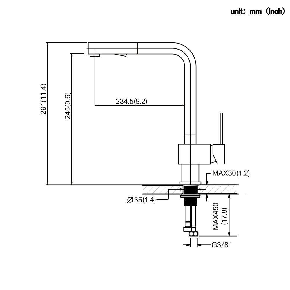 Homelody Moderno Estraibile Miscelatore Monocomando per Cucina con Doccia - Homelody-it